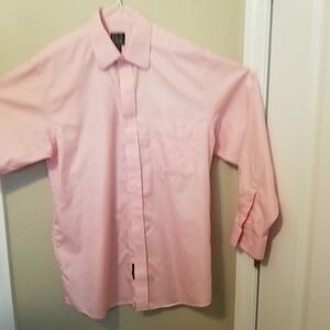 Joseph A Bank Traveler Collection Pink Medium Dress Shirt 100% Cotton